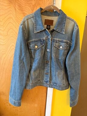 Calvin Klein Jeans Light Blue Denim Jacket with Button Front